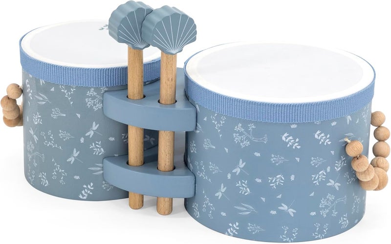 label label Blue Wooden Bongos LLWT-04427 - Image 1